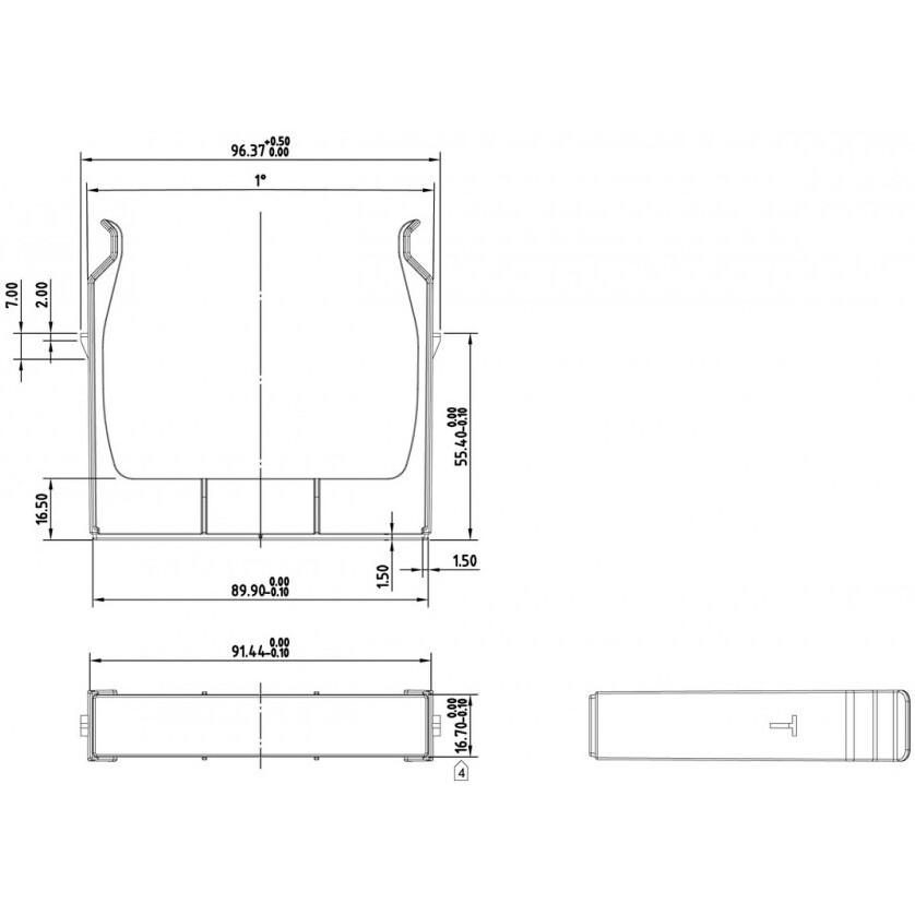 Заглушка Hyperline PPTR-CSS-BLANK-PL-BK - фото 2