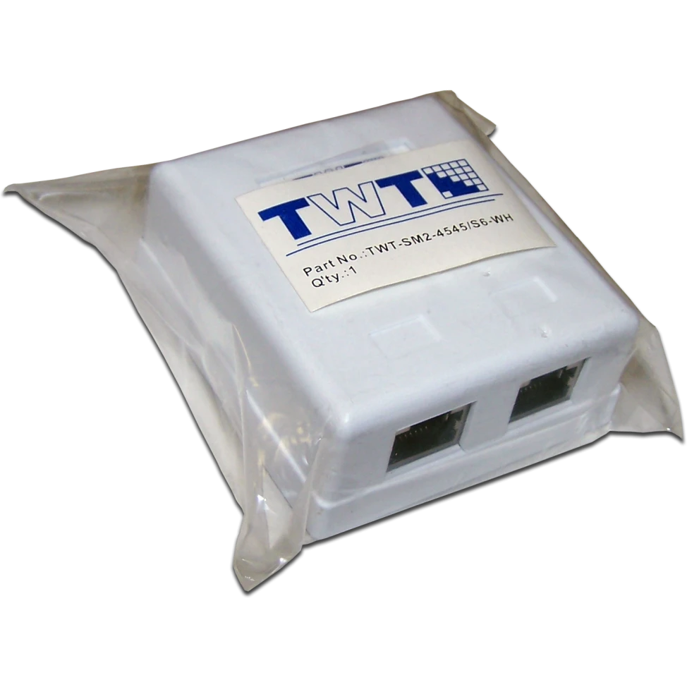 Розетка RJ-45 TWT TWT-SM2-4545/S6-WH - фото 2