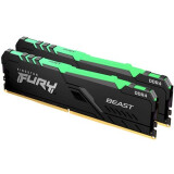 Оперативная память 16Gb DDR4 3600MHz Kingston Fury Beast RGB (KF436C17BBAK2/16) (2x8Gb KIT)