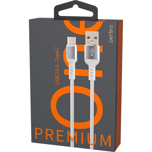 Кабель USB - USB Type-C, 1м, Perfeo U4906 - фото 2