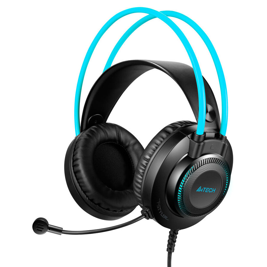 Гарнитура A4Tech Fstyler FH200U Grey/Cyan