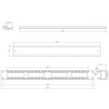 Кабельный органайзер Hyperline CM-1U-ML-COV RAL 9005