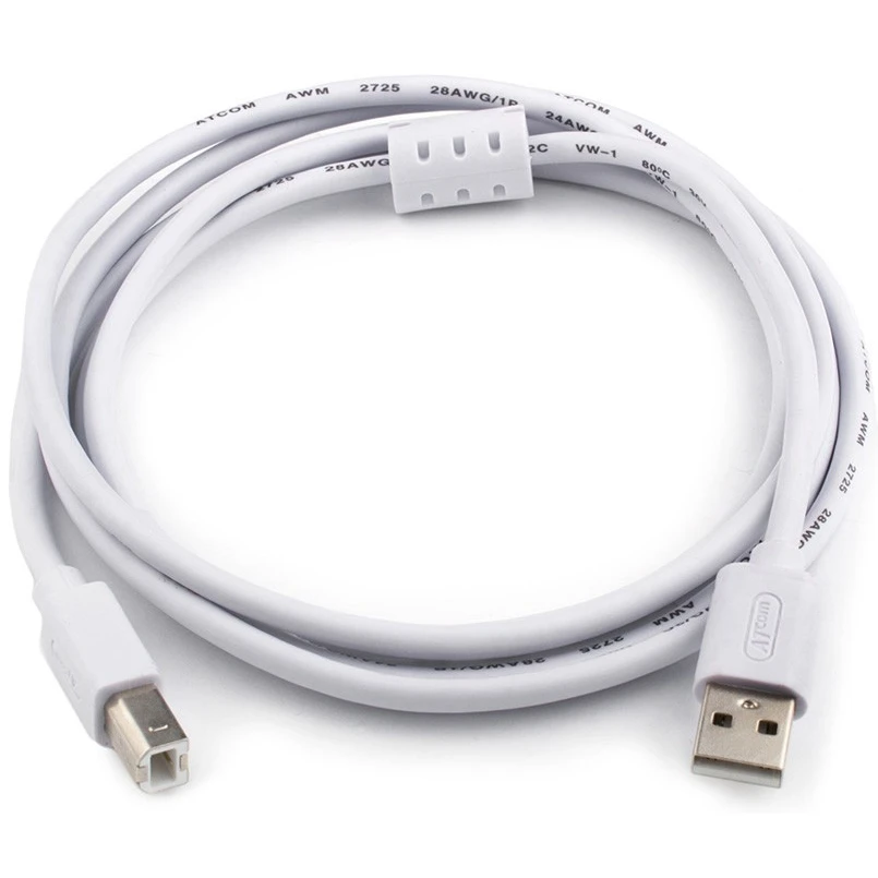 Кабель USB A (M) - USB B (M), 3м, ATCOM AT8099