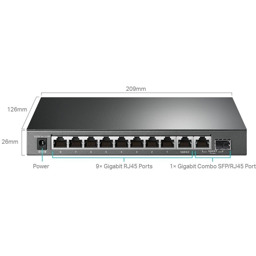 Коммутатор (свитч) TP-Link TL-SG1210MPE - фото 3