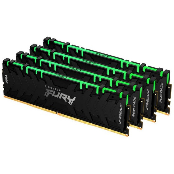 Оперативная память 128Gb DDR4 3200MHz Kingston Fury Renegade RGB (KF432C16RBAK4/128) (4x32Gb KIT)