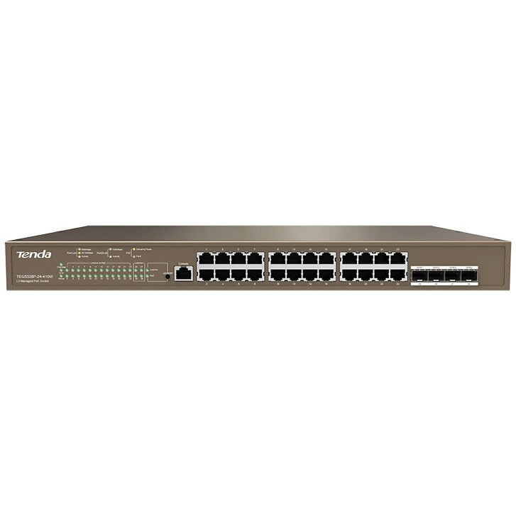 Коммутатор (свитч) Tenda TEG5328P-24-410W
