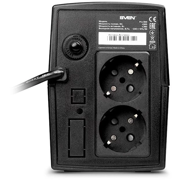 ИБП Sven Pro 600 - SV-013837 - фото 2