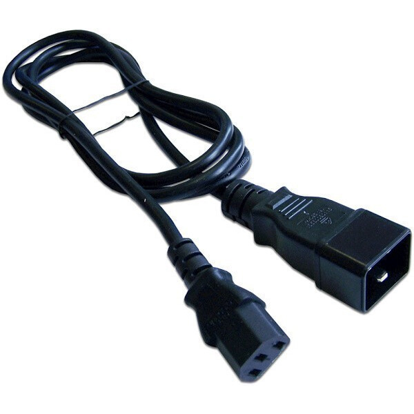 Кабель питания C13 - C20, 0.5м, Lanmaster LAN-PP13/20-0.5-BK