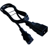 Кабель питания C13 - C20, 1м, Lanmaster LAN-PP13/20-1.0-BK