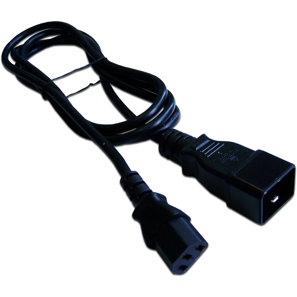 Кабель питания C13 - C20, 2м, Lanmaster LAN-PP13/20-2.0-BK