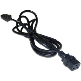 Кабель питания C19 - C14, 2м, Lanmaster LAN-PP19/14-2.0-BK
