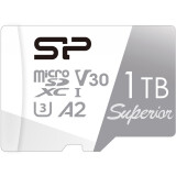 Карта памяти 1Tb microSD Silicon Power Superior + SD адаптер (SP001TBSTXDA2V20SP)