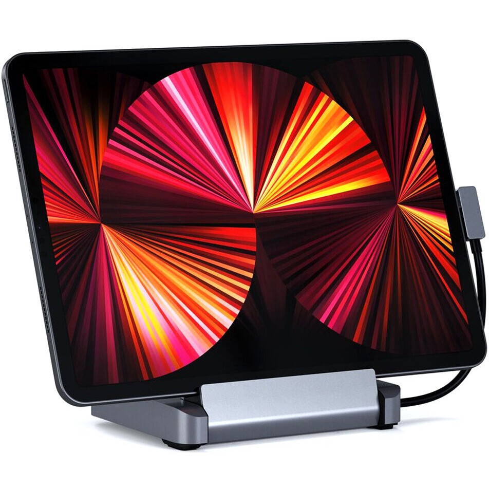 Док-станция Satechi Aluminum Stand & Hub for iPad Pro - ST-TCSHIPM