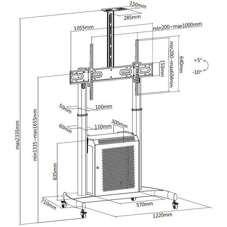 Мобильная стойка Digis DSM-P2106CB - фото 8