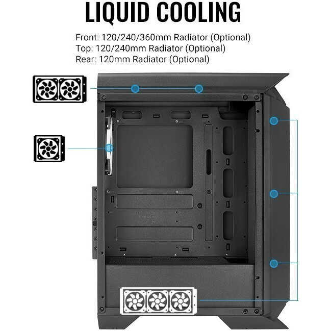 Корпус AeroCool Gladiator Duo-G-BK-v1 - EN70310 - фото 6
