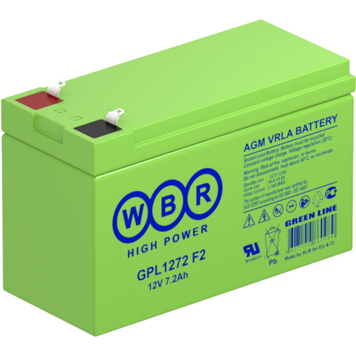 Аккумуляторная батарея WBR GPL1272 F2