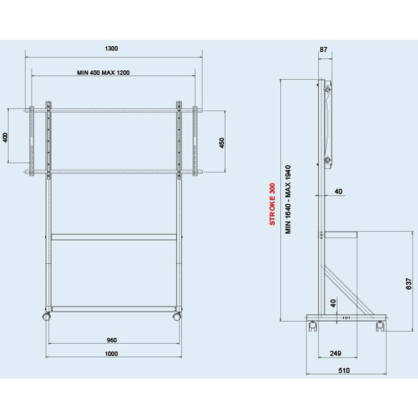 Мобильная стойка OMB Video Trolley - 05008 - фото 3