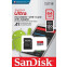 Карта памяти 64Gb MicroSD SanDisk Ultra + SD адаптер (SDSQUA4-064G-GN6MA)