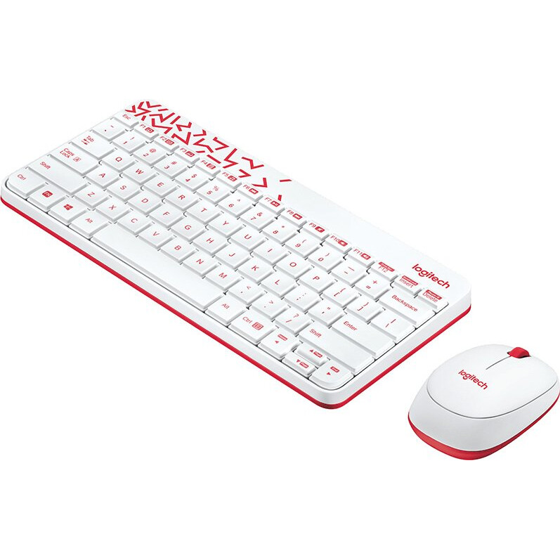 Клавиатура + мышь Logitech Wireless Combo MK240 Nano White (920-008212/8160) - фото 2