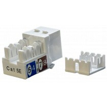 Вставка RJ-45 Hyperline KJ9-8P8C-C5e-90-SH-F-WH