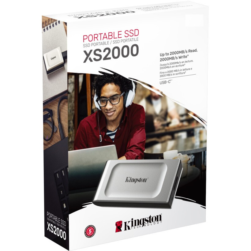 Внешний накопитель SSD 1Tb Kingston XS2000 (SXS2000/1000G(A)) - фото 5