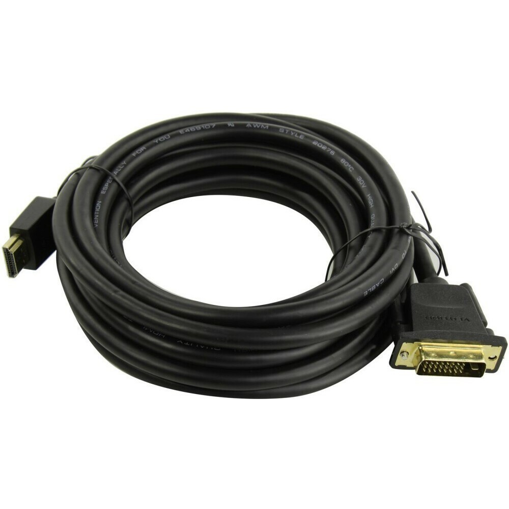 Кабель HDMI - DVI, 5м, Vention ABFBJ