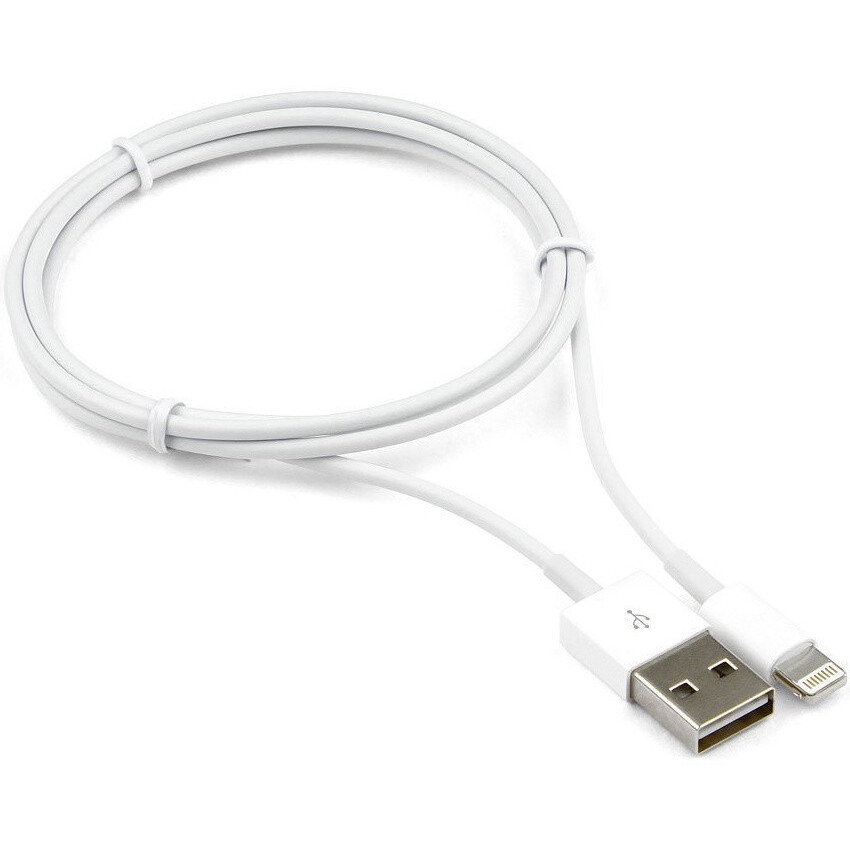 Кабель USB - Lightning, 1м, Cablexpert CC-USB-AP2MWP - фото 2