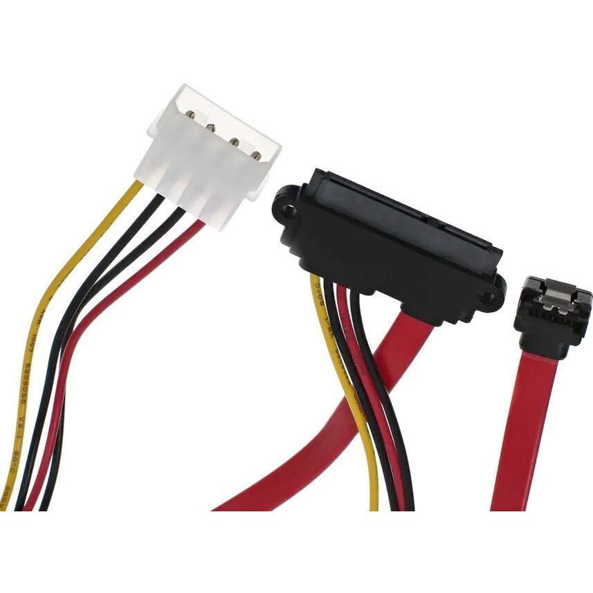 Кабель SATA + Molex - SATA Slimline, 0.45м, VCOM VHC7702 - фото 2