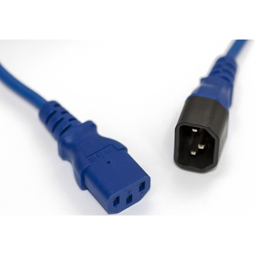 Кабель питания C13 - C14, 5м, Hyperline PWC-IEC13-IEC14-5.0-BL