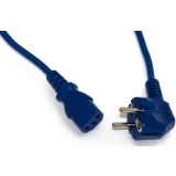 Кабель питания Schuko - C13, 3м, Hyperline PWC-IEC13-SHM-3.0-BL