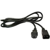 Кабель питания C13 - C14, 1.8м, Lanmaster LAN-PP13/14-1.8-BK