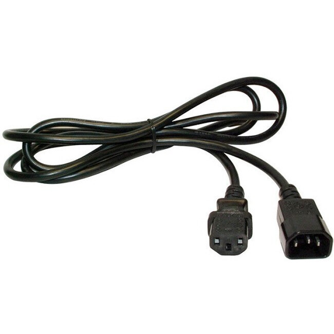 Кабель питания C13 - C14, 1.8м, Lanmaster LAN-PP13/14-1.8-BK