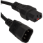 Кабель питания C13 - C14, 3м, Lanmaster LAN-PP13L/14-3.0-BK