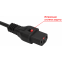 Кабель питания C13 - C14, 3м, Lanmaster LAN-PP13L/14-3.0-BK - фото 2