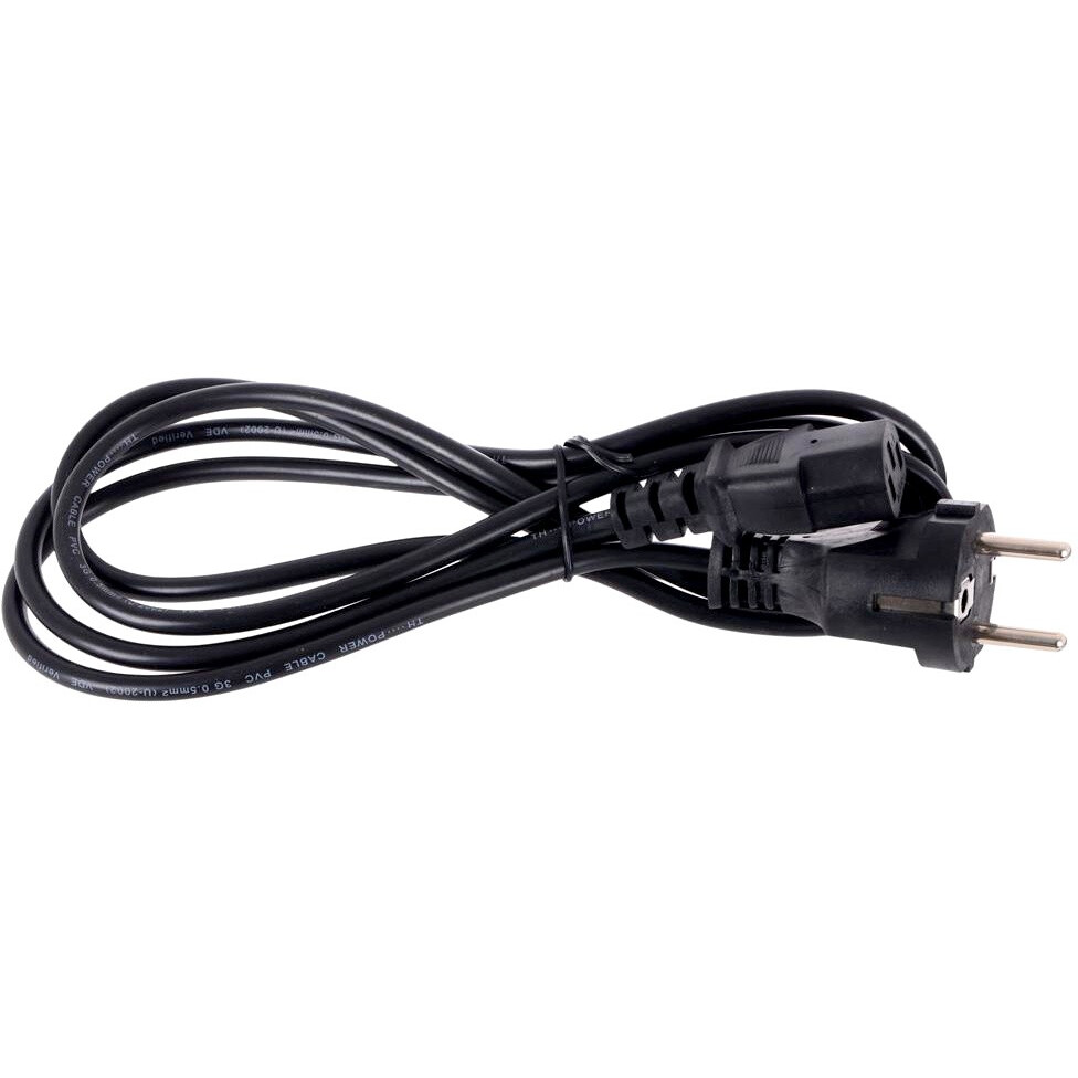 Кабель питания Schuko - C13, 1.8м, Telecom TP021-IEC320-C13/SHM-1.8-BK - POWER_CORD_EURO-DEVICE_1.8M