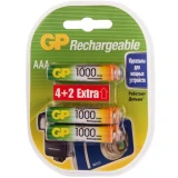 Аккумулятор GP (AAA, 1000mAh, 6 шт.) (100AAAHC4/2-2CR6)