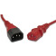 Кабель питания C13 - C14, 0.5м, Hyperline PWC-IEC13-IEC14-0.5-RD