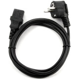Кабель питания Schuko - C13, 3м, Wize CAC10-EU-C13-3M