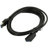 Кабель удлинительный USB A (M) - USB A (F), 2м, Vention VAS-A45-B200