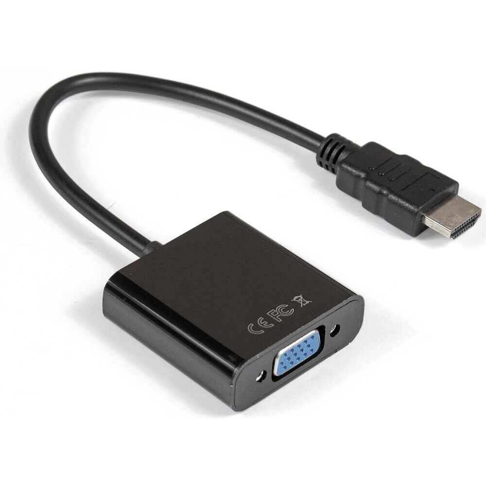 Переходник HDMI (M) - VGA (F), 0.15м, ExeGate EX-HDMIM-VGAF-0.15