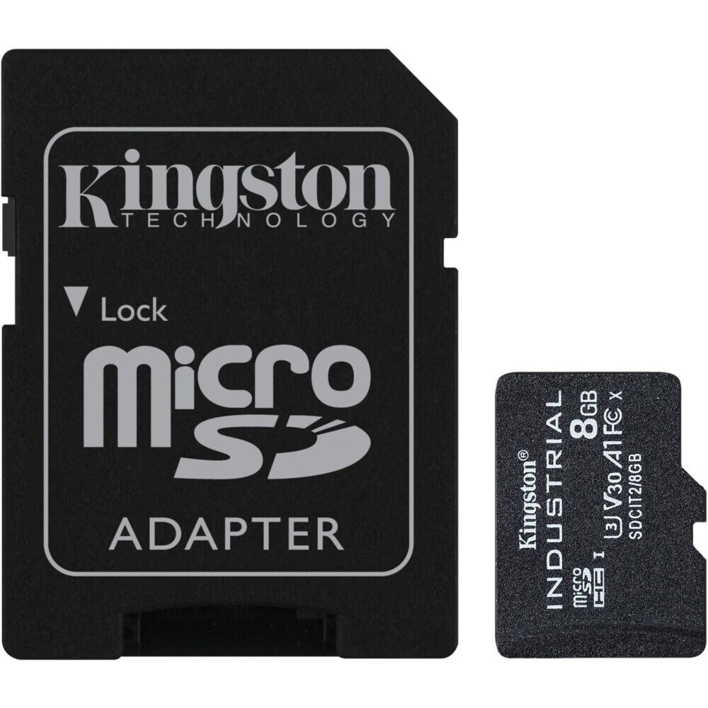 Карта памяти 8GB MicroSD Kingston + SD адаптер (SDCIT2/8GB)