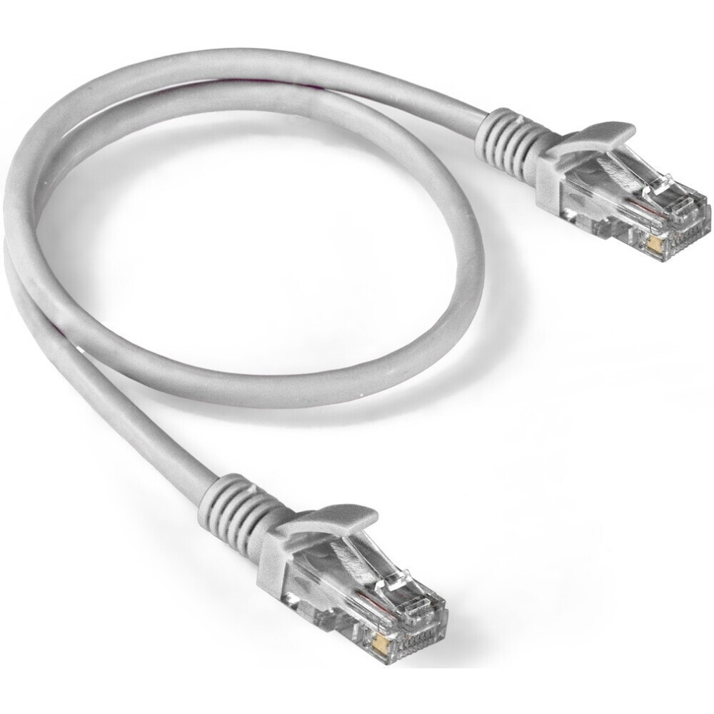 Патч-корд ExeGate UTP-RJ45-RJ45-5e-0,5M-LSZH-GY, 0.5м - EX286379RUS