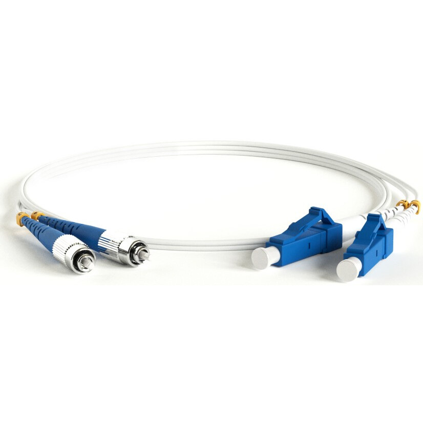 Патч-корд Hyperline FC-D2-9A1-FC/UR-LC/UR-H-3M-LSZH-WH, 3м