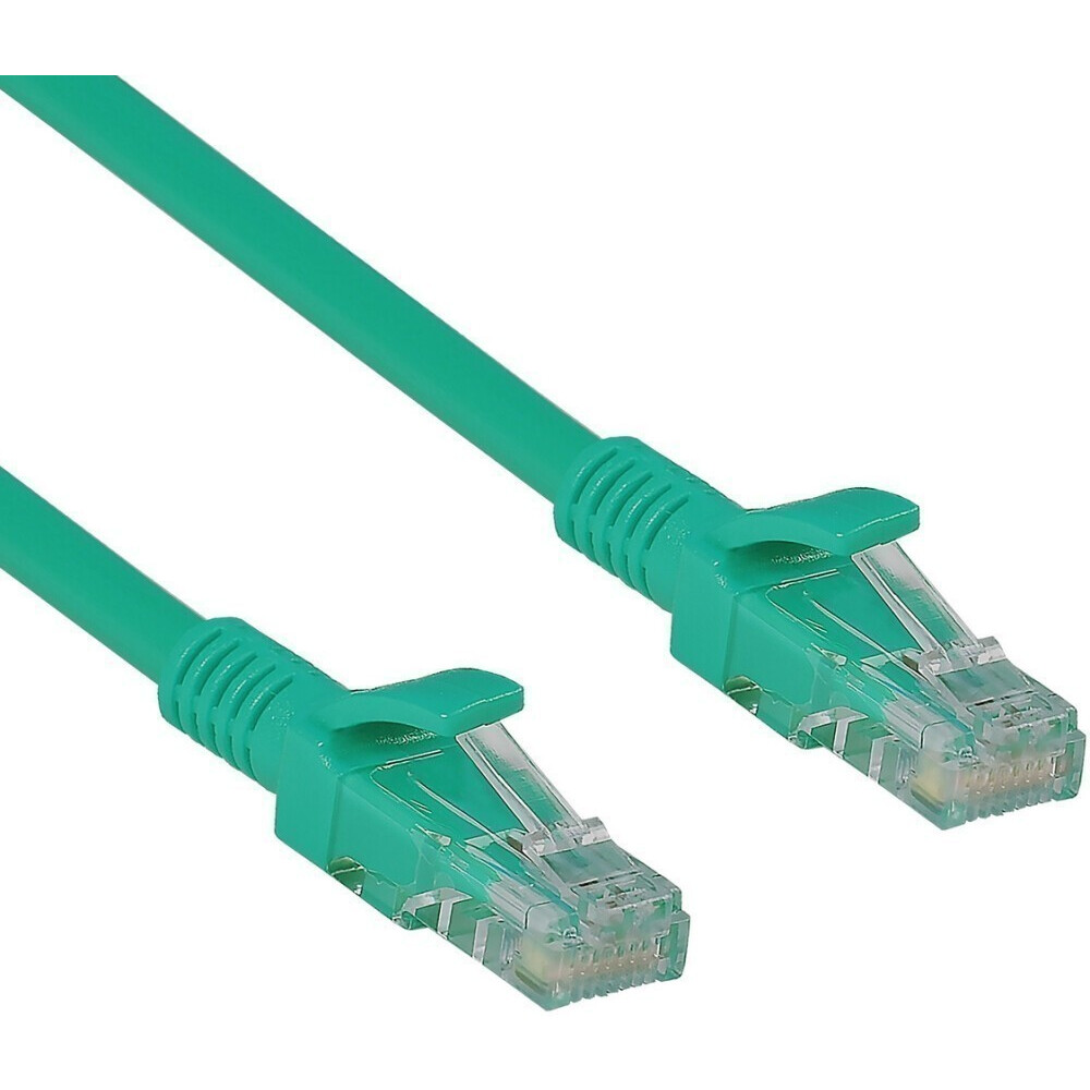 Патч-корд ExeGate UTP-RJ45-RJ45-5e-0,3M-GN, 0.3м