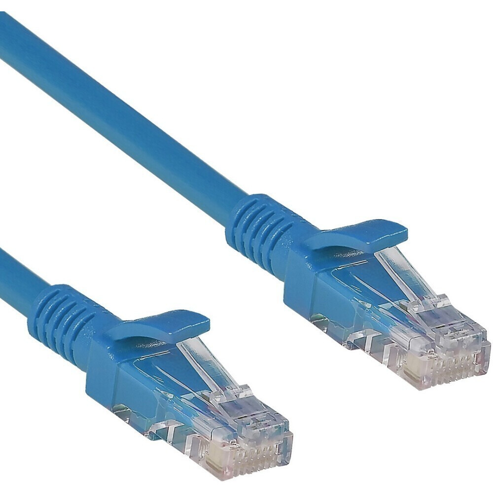 Патч-корд ExeGate UTP-RJ45-RJ45-5e-0,5M-BL, 0.5м - EX172877RUS