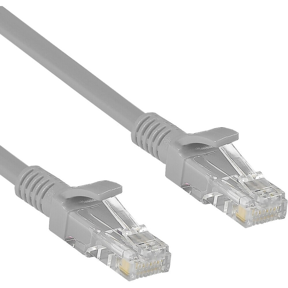 Патч-корд ExeGate UTP-RJ45-RJ45-5e-15M-GY, 15м