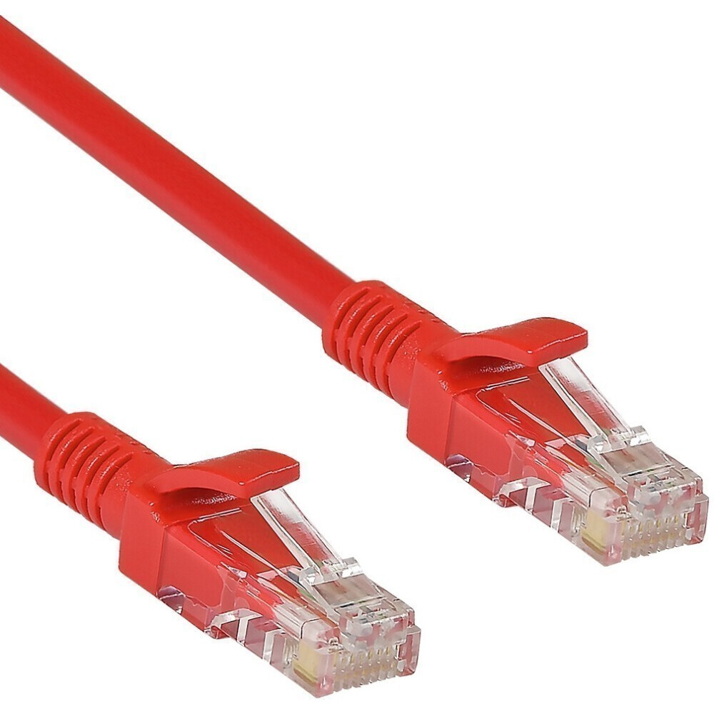 Патч-корд ExeGate UTP-RJ45-RJ45-5e-3M-RD, 3м