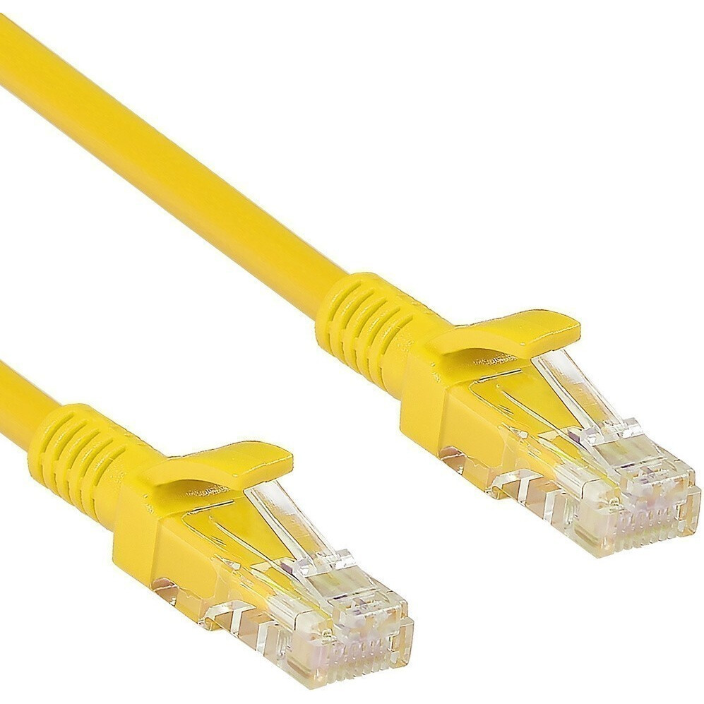Патч-корд ExeGate UTP-RJ45-RJ45-5e-3M-YL, 3м - EX258677RUS