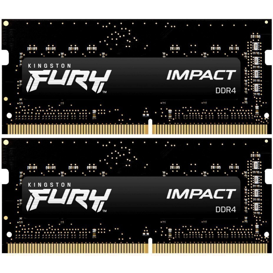 Оперативная память 16GB DDR4 3200MHz Kingston Fury Impact SO-DIMM (KF432S20IBK2/16) (2x8GB KIT)