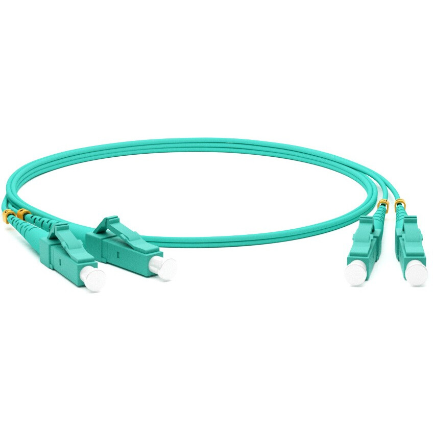 Патч-корд Hyperline FC-D2-503-LC/PR-LC/PR-H-15M-LSZH-AQ (FC-503-LC-LC-10G-15M), 15м